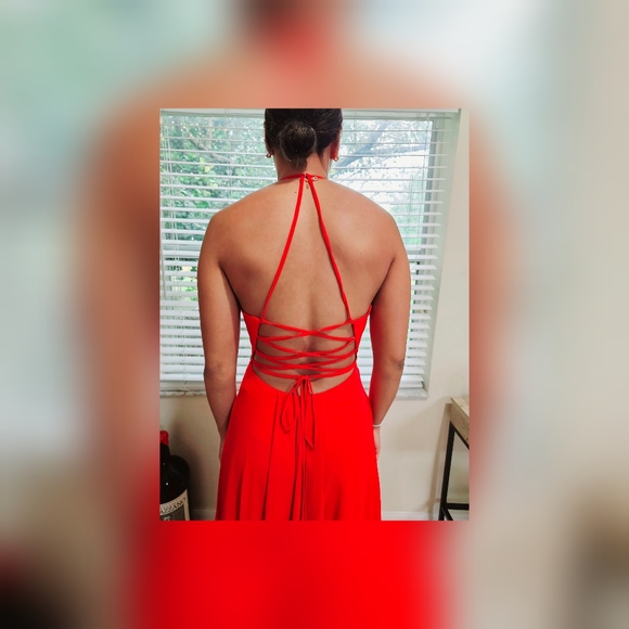 Red Prom Dress - Picture 2 of 7